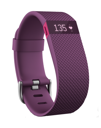 Fitbit Charge HR - Plum Large 