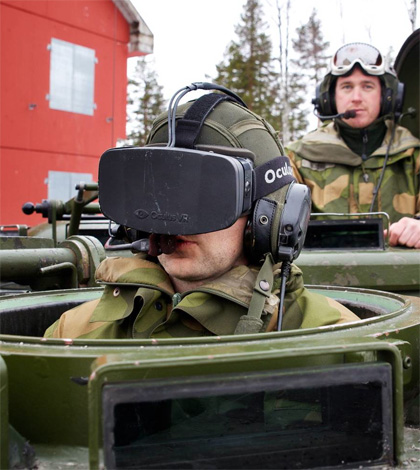 Noorse militairen gebruiken Oculus Rift om tank te besturen