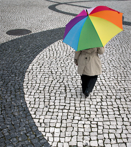 Slimme paraplu brengt neerslag in kaart