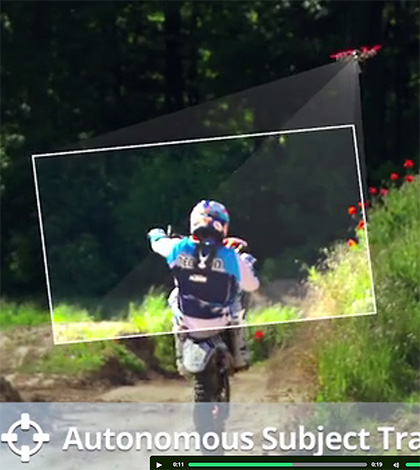 Autonome drone maakt ultieme actievideos van extreme sporters